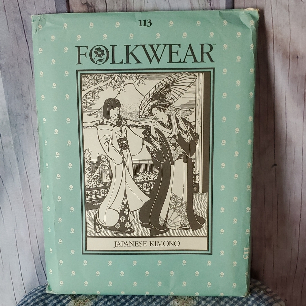 Folkwear Japanese Kimono Pattern - Un-cut